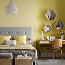 Bedroom Desk Ideas Enhancing The Furniture Value Yellow Bedroom Decor Yellow Bedroom Walls Grey Bedroom Design