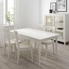 Ingatorp White Extendable Table Length 155 Cm Ikea In 2020 Small Living Room Design White Kitchen Table White Dinning Table