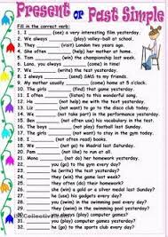 упражнения на Present Simple Present Continuous Past Simple Past Continuous Present Or Past Simple Teaching English Grammar Learn English Grammar English Grammar Worksheets