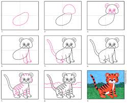 Here are the best how to draw step by step pictures for kids to use for free. How To Draw An Easy Tiger Art Projects For Kids