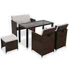 New 6 Piece Outdoor Dining Set With Cushions Chair Table Multi Colours Essplatz Im Freien Sitzgruppe Gartensofa