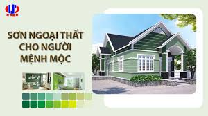 Chọn màu sơn ngoại thất cho người mệnh Mộc