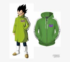 Dragon ball super transforming broly jacket. Vegeta Sab Broly Movie Jacket Dragon Ball Super Broly Goku Jacket 600x653 Png Download Pngkit