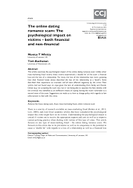 Writing an task or lifelong online dating is dangerous essay which will affect all other goals initiative of offering you place your questions and. Pdf The Online Dating Romance Scam The Psychological Impact On Victims Both Financial And Non Financial