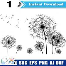 Download Dandelion Plants Svg Clipart Flower Svg Plant Svg Dandelion Vector Cut File Cricut Png Dxf Jy195