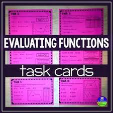 Evaluating Functions Tasks Print And Digital Task Card Activities Google Math Activities Algebra Activities