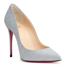 Christian Louboutin Pigalle Follies 100 Silver Glitter Pumps in Metallic |  Lyst