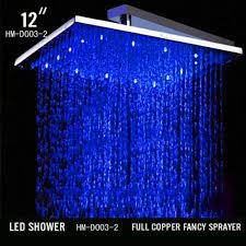 Hydraulic 3 Colors Changing Led Shower Head Light Rain Shower Head Safety Shower Shower Towel Light Up Showershower Head Light Aliexpress