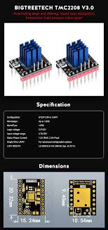 Power driver for stepper motors, tmc2208 datasheet, tmc2208 circuit, tmc2208 data sheet : Bigtreetech 3d Printer Parts Tmc2208 V3 0 Uart 3d Printer Stepper Motor Driver Mute Driver For Skr V1 3 Ender 3 Ender 3 V2 Buy Tmc2208 V3 0 Stepper Motor Driver 3d Printer Parts Product On