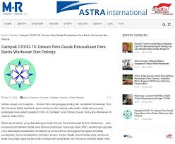 Strategi perusahaan dalam menghadapi dampak covid 19 paper ini disusun untuk memenuhi tugas mata kuliah seminar akuntansi manajemen isusun oleh: Dewan Pers