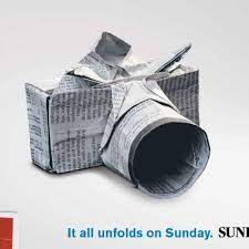 Camera Newspaper Origami For Fairfax Media Tv Commercial Plico Design Tv Commercials Drawing Images Design