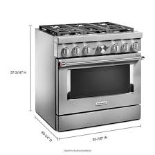 36'' smart commercial style dual fuel