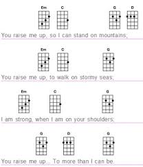 You Raise Me Up So I Can Stand On Mountains Lyrics You Raise Me Up Part 2 Ukulele Chords Songs Ukulele Songs Beginner Guitar Chords And Lyrics