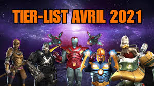 They are acquired through crystals and the multiverse arenas and vary in rarity and strength. Tier List Avril 2021 Classement Des Champions Marvel Contest Of Champions Youtube