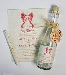 Beach Chic Bottle Invitations Mospens Studio Beach Wedding Invitations Wedding Bottles Wedding Invitations Stationery
