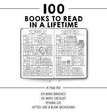 100 best books over 100 years. Book List Bookshelf Books To Read Bullet Journal 100 Etsy