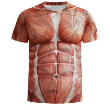 For Man 3d T Shirt Bodybuilding Simulated Muscle Tattoo Tshirt Casual Nude Skin Chest Muscle Tee Shirt Funny Short Sleeve O Neck T Shirts Aliexpress