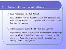 Mar 13, 2019 · perbedaan khutbah dan dakwah persamaan antara khutbah, tabligh, dan dakwah yaitu mengajak orang untuk berbuat baik sebagaimana ajaran agama islam yang di sampaikan nabi muhammad saw. Standar Kompetensi Memahami Khotbah Tablig Dan Dakwah Ppt Download