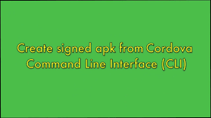 Command the best warriors in this strategy game full of action. Create Signed Apk File From Cordova Command Line Interface Cli Youtube