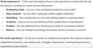 It can be daunting writing a cv with no experience but it's easy to forget that anyone, whatever their career stage, has had to write a cv for the first time at some point. What Are Some Tips For Writing A Good Resume For A New Graduate Data Science Job Quora