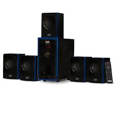 Buy Acoustic Audio By Goldwood Aa5102 Bluetooth Powered 5 1 Speaker System Home Theater Surround Sound Online In South Korea 45696863