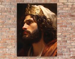 König David Kunstdruck auf Leinwand