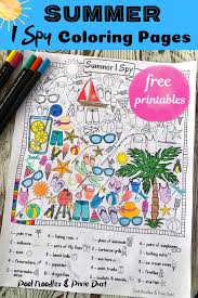 Summer I Spy Coloring Pages Pool Noodles Pixie Dust Summer Coloring Pages Coloring Pages Summer Activities For Kids