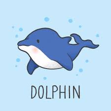 Cute Dolphin Cartoon Hand Drawn Style Cute Cartoon Drawings Cute Cartoon Animals Animal Doodles