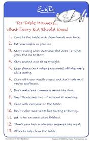 Emily Post Table Manners For Kids Manners For Kids Table Manners Etiquette And Manners
