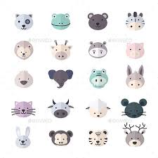Animal Icon And Cartoon Pets Icon Style Colorful Flat Icons Animal Icon Cartoon Animals Cartoon