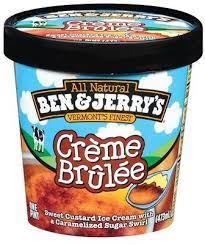 Ben Jerry S Graveyard Flavor Creme Brulee Chocolate Chip Cookie Dough Ice Cream Creme Brulee Ice Cream Ben And Jerrys Ice Cream
