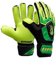 Goalkeeper Gloves Brine King Match 3x Soccer Goalie Glove Finger Save Protection Spines