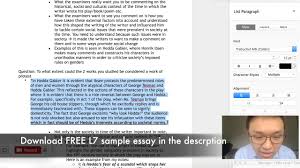 How To Get L7 In English Langlit Lit Paper 2 Predictably Youtube