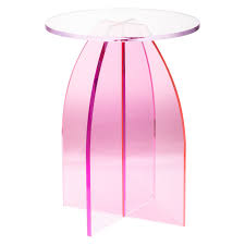 Ab Home Callie Pink Acrylic Side Table Acrylic Side Table A B Home Side Table