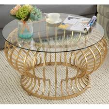 Get the best deal for glass round coffee tables from the largest online selection at ebay.com. Gold Round Metal Coffee Table With Clear Glass Top Curved Metal Base
