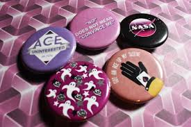 Asexuality Pinback Button Badges