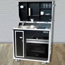 Kitcase Pro Art Kofferkuche Mit Backofen Die Mobile Kuche Im Flightcase Auf Rollen