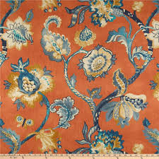 Buy robert allen fabric, sold as remnants and by the yard, online at fabric guru.we carry a wide variety of colors and styles, giving you plenty of possibilities for completing your project. Robert Allen Home Eastern Floral Duck Persimmon From Fabricdotcom From Robert Allen This Medium Weight Duck Fabric And Is Carta Da Parati Tessuti Disegni