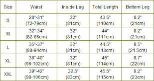 Described Military Bdu Sizing Chart Military Uniform Size