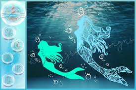 Download Mermaid Mandala Zentangle Svg Mermaid Svg 60387 Cut Files Design Bundles