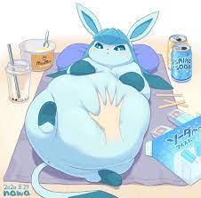 resting fat Glaceon by roppu -- Fur Affinity [dot] net