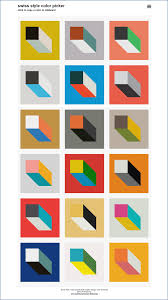 Gps Map Swiss Style Color Picker Geometric Art Graphic Design Posters Pattern Art
