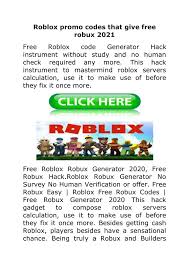 While there are plenty of people who wonder how to get robux for free, there's unfortunately no way to achieve this. Roblox Promo Codes That Give Free Robux 2021 Flip Ebook Pages 1 5 Anyflip Anyflip