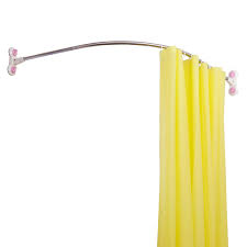 Blackout blind suction cup curtain for bedroom roof windows curtain window shade. Stainless Steel Bathroom Shower Curtain Rail Suction Cups Curved Arched Shape Bath Curtain Rod Pole Rail 115cm Dq1615 2 Shower Curtain Poles Aliexpress