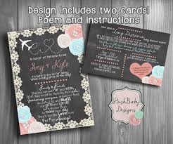 Long Distance Baby Or Bridal Shower Invitation Printable Shabby Chic Long Distance Baby Shower Invitations Long Distance Baby Shower Virtual Baby Shower Ideas