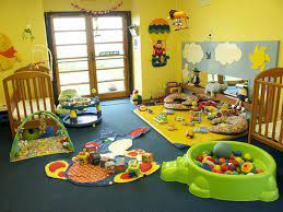 Stunning Kid S Playground Room Ideas 155 Best Designs Https Www Futuristarchitecture Com 22912 Kids Pla Baby Playroom Infant Room Daycare Home Daycare Ideas