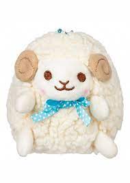 Yellow Sheep Ram Plush Keychain By Amuse Pink Sheep Sheep Plush