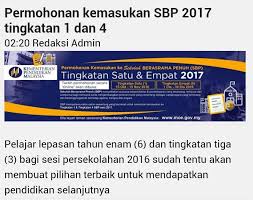 Berikut dikongsikan maklumat penting permohonan kemasukan ke sbp 2020 yang akan di buka secara online mengikut tarikh seperti. Info Bukit Kapar Permohonan Kemasukan Sbp 2017 Tinggkatan 1 4