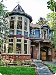 I Think The Downstairs Would Make A Wonderful Breakfast Nook And The Upstairs Could Be My Craft Room If It S Bi Victorian Homes Victorian Style Homes Mansions