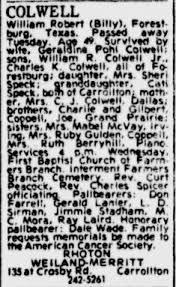 William Robert "Billy" Colwell, Sr.